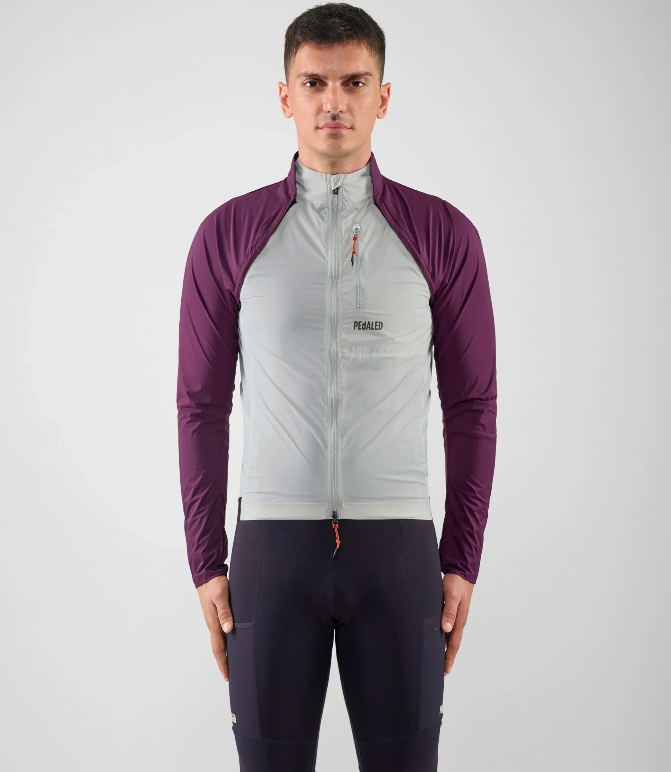 Detachable Sleeve Jacket Purple