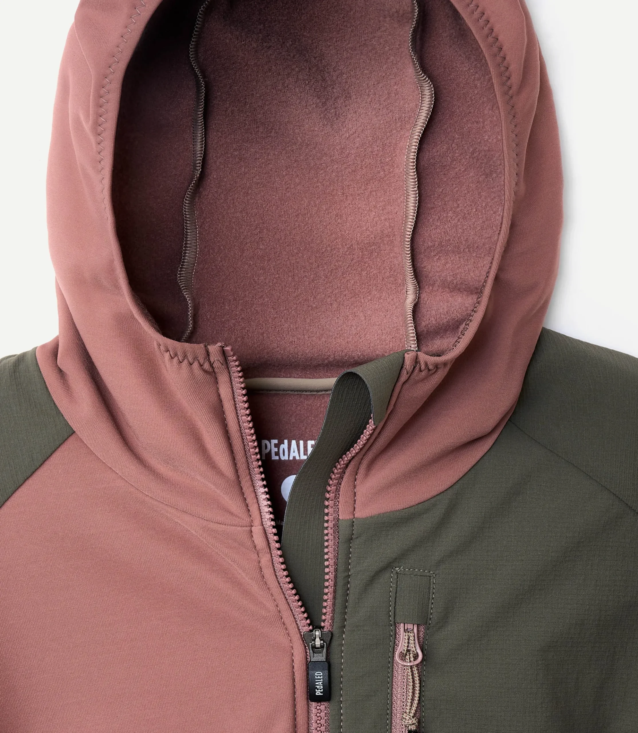 Hooded Jersey Dark Rose