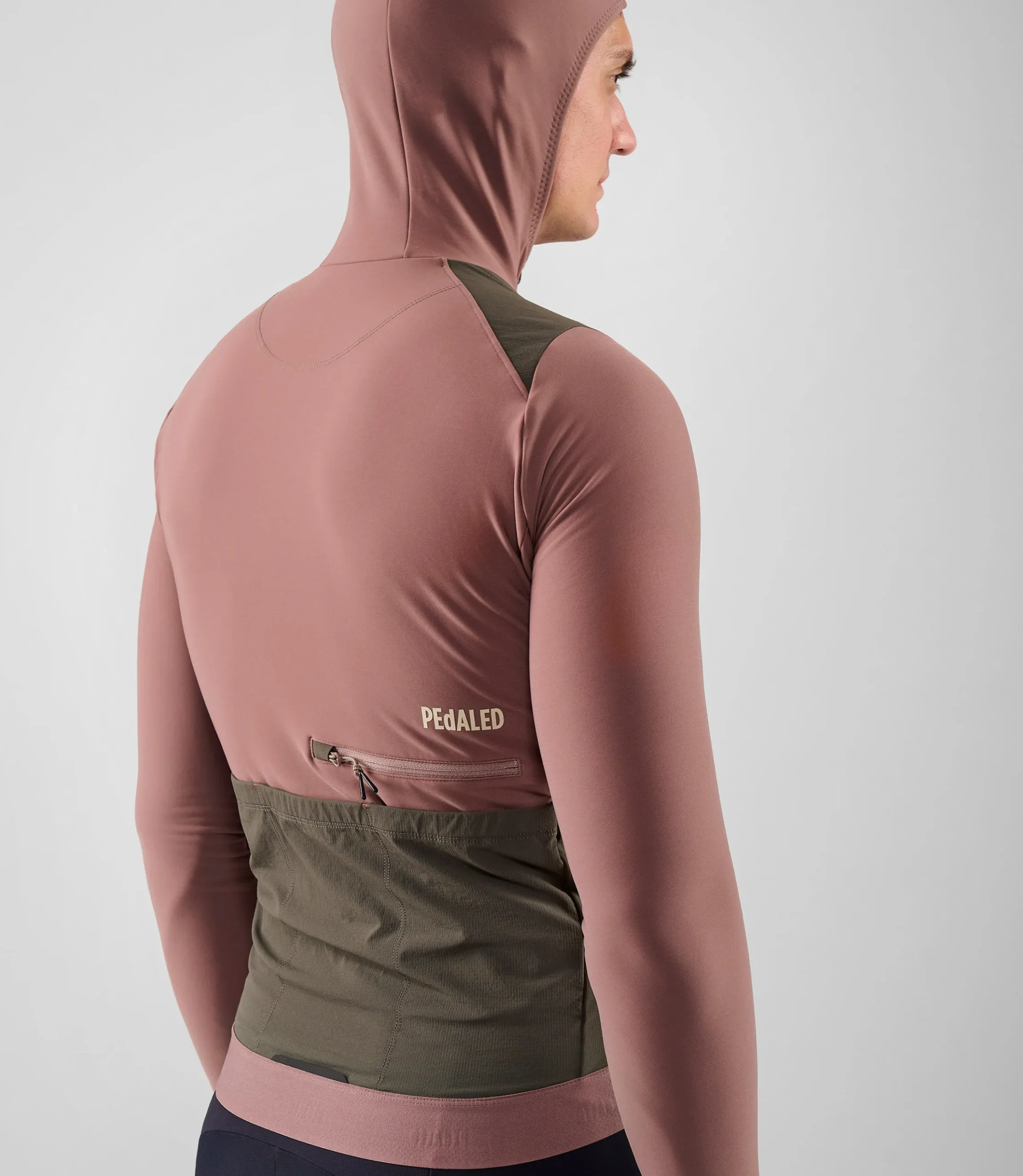Hooded Jersey Dark Rose