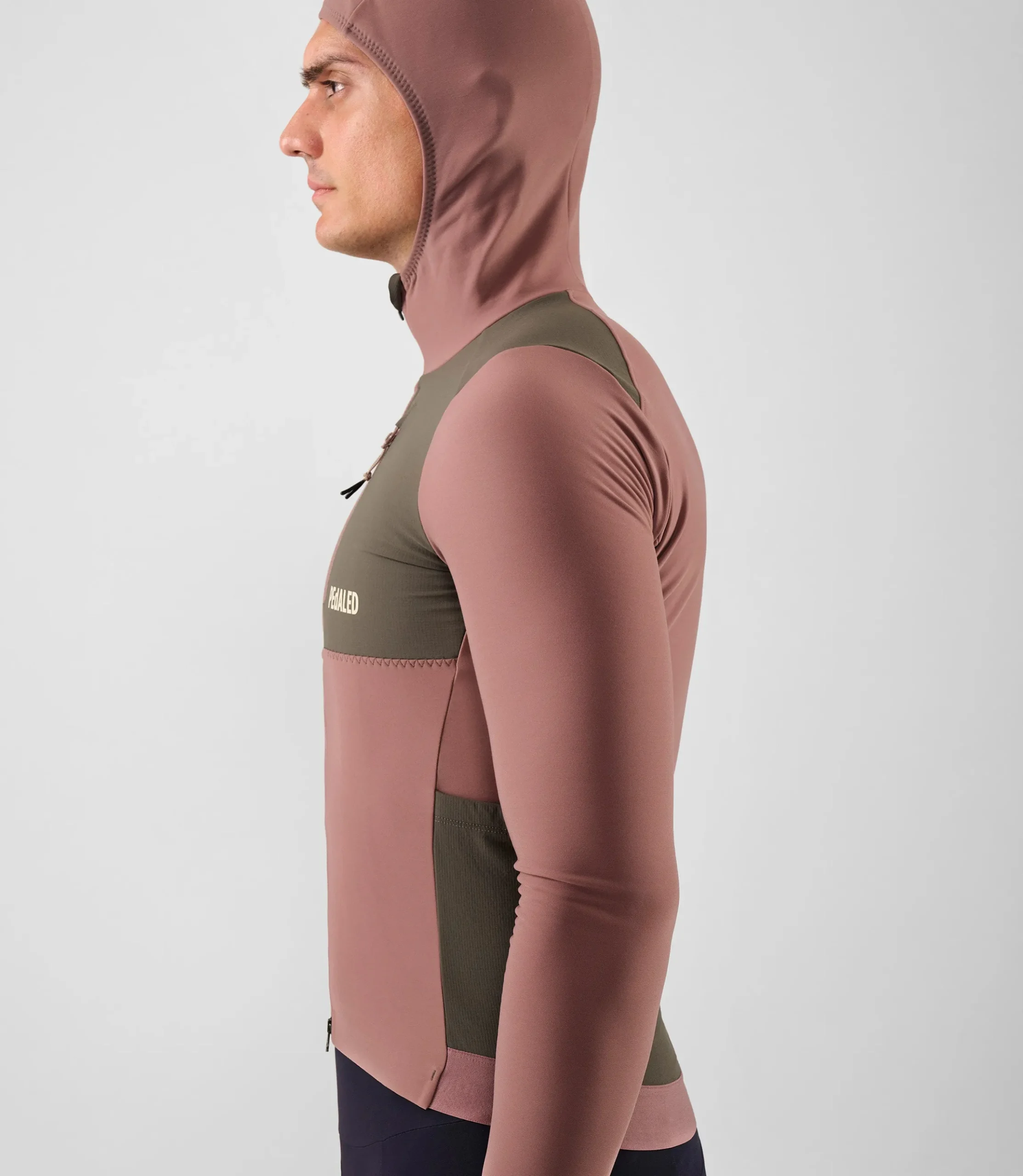 Hooded Jersey Dark Rose