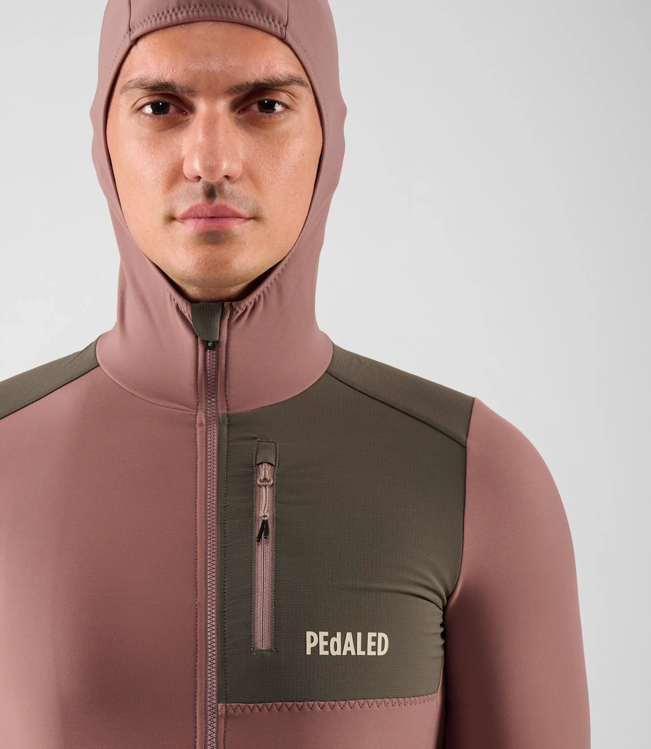 Hooded Jersey Dark Rose