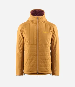 Insulated Hooded Jacket Brown