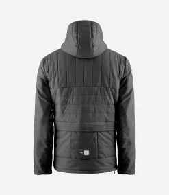 Insulated Hooded Jacket Black