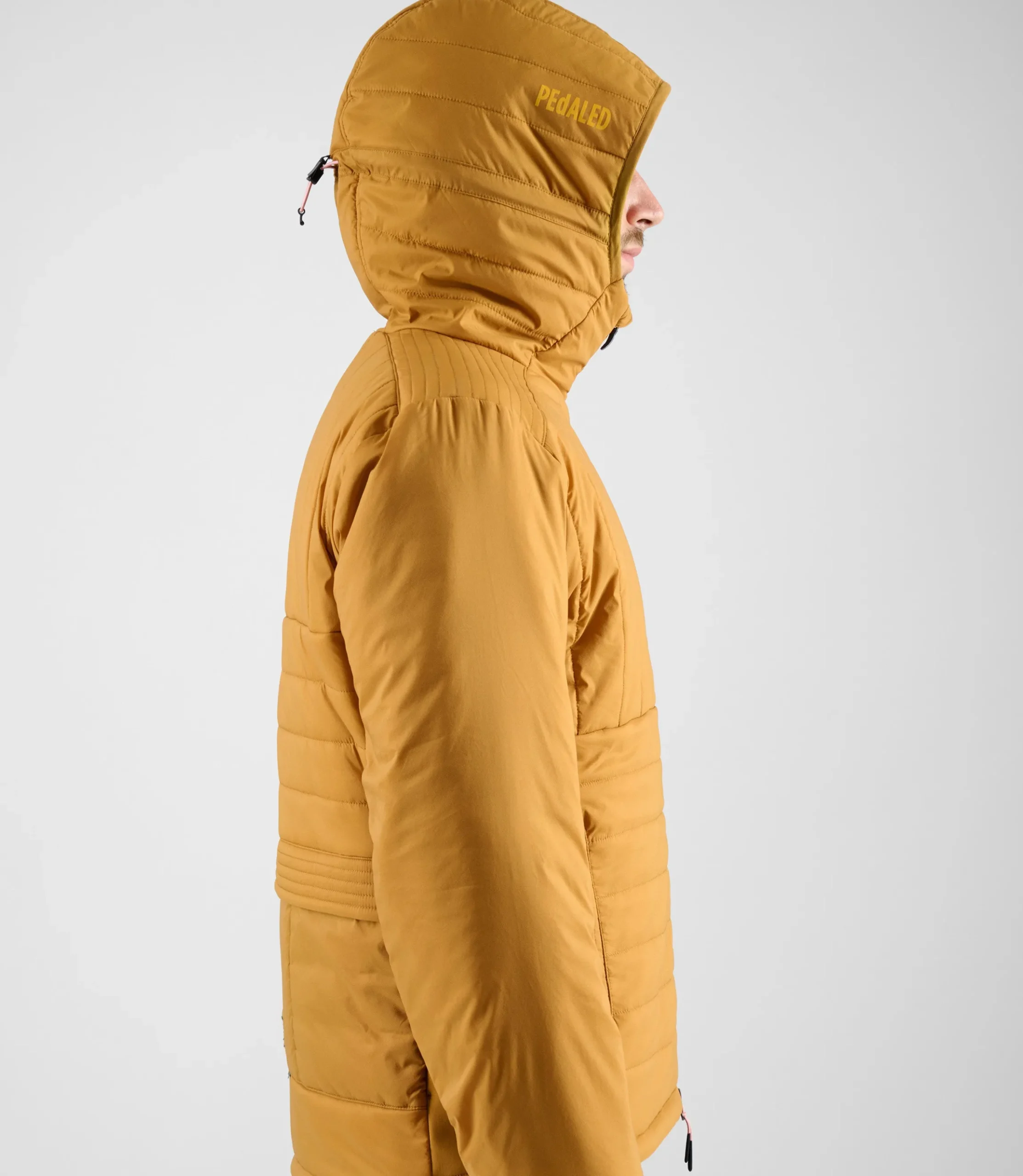 Insulated Hooded Jacket Brown