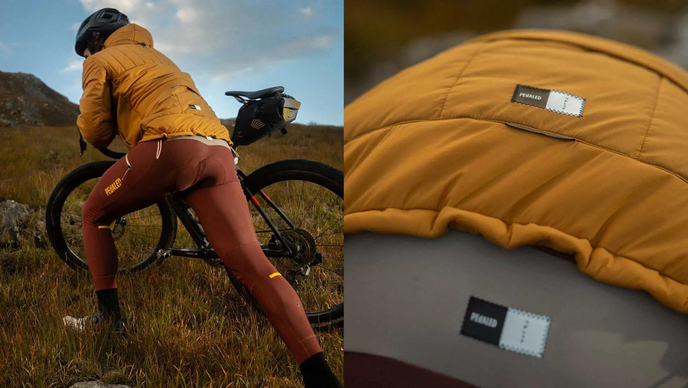 Insulated Hooded Jacket Brown
