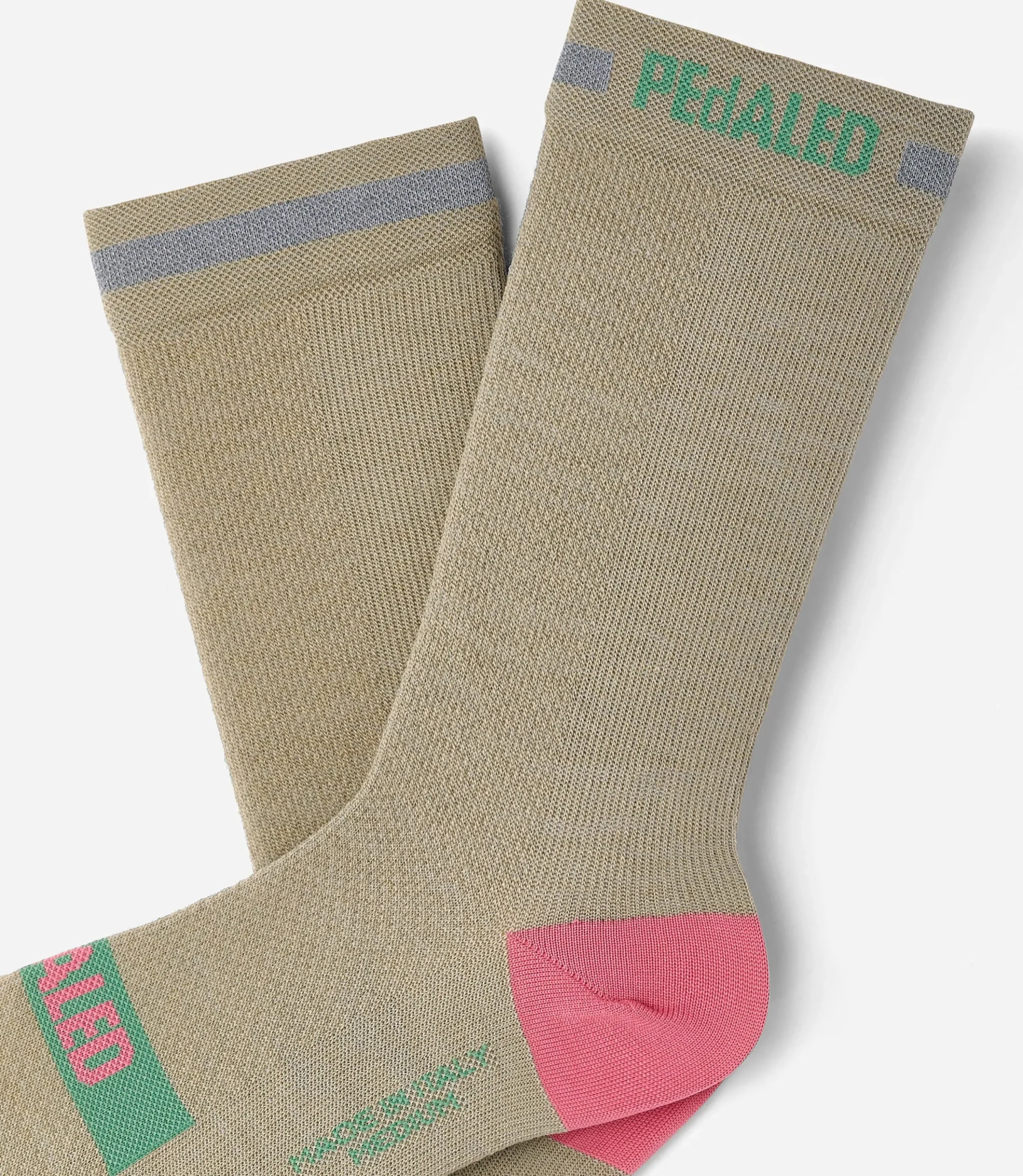 Merino Reflective Socks Beige