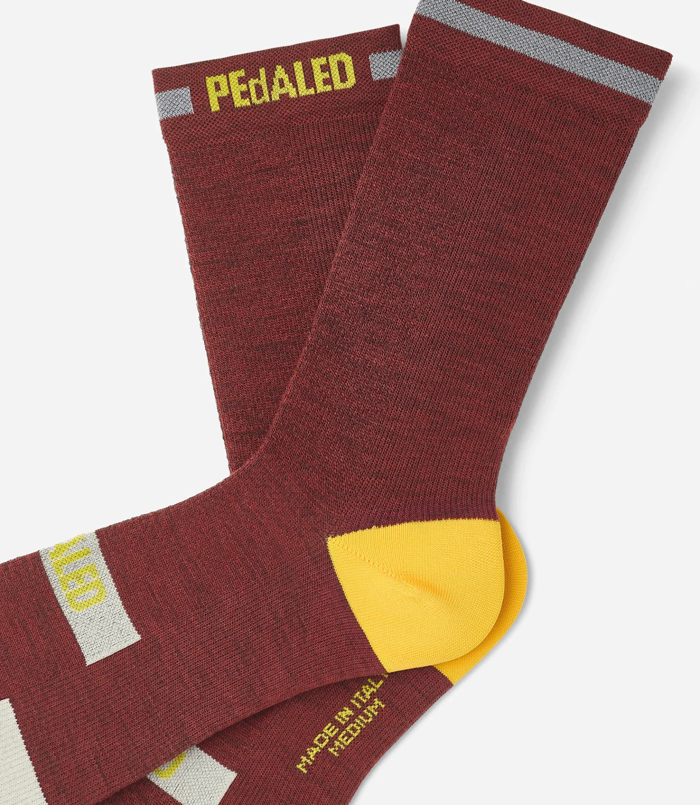 Merino Reflective Socks Dark Red
