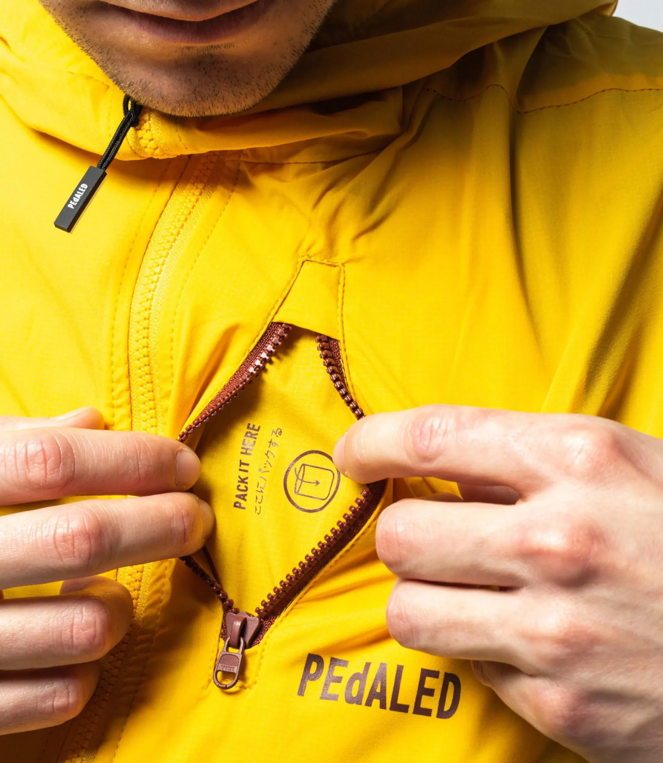 Packable Jacket Saffron Yellow