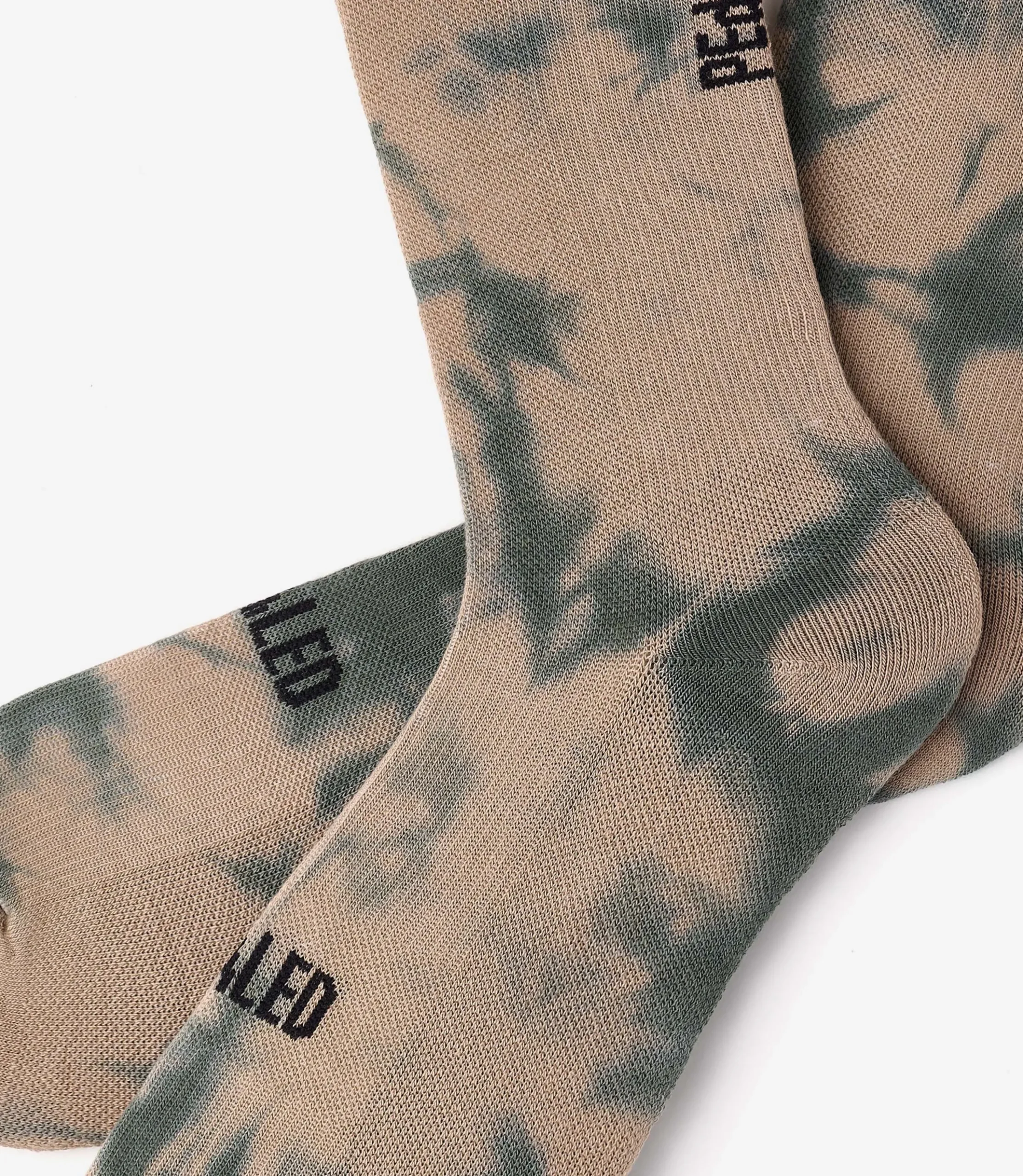 Tie Dye Socks Beige