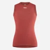Women's Base Layer Sleeveless Dark Red