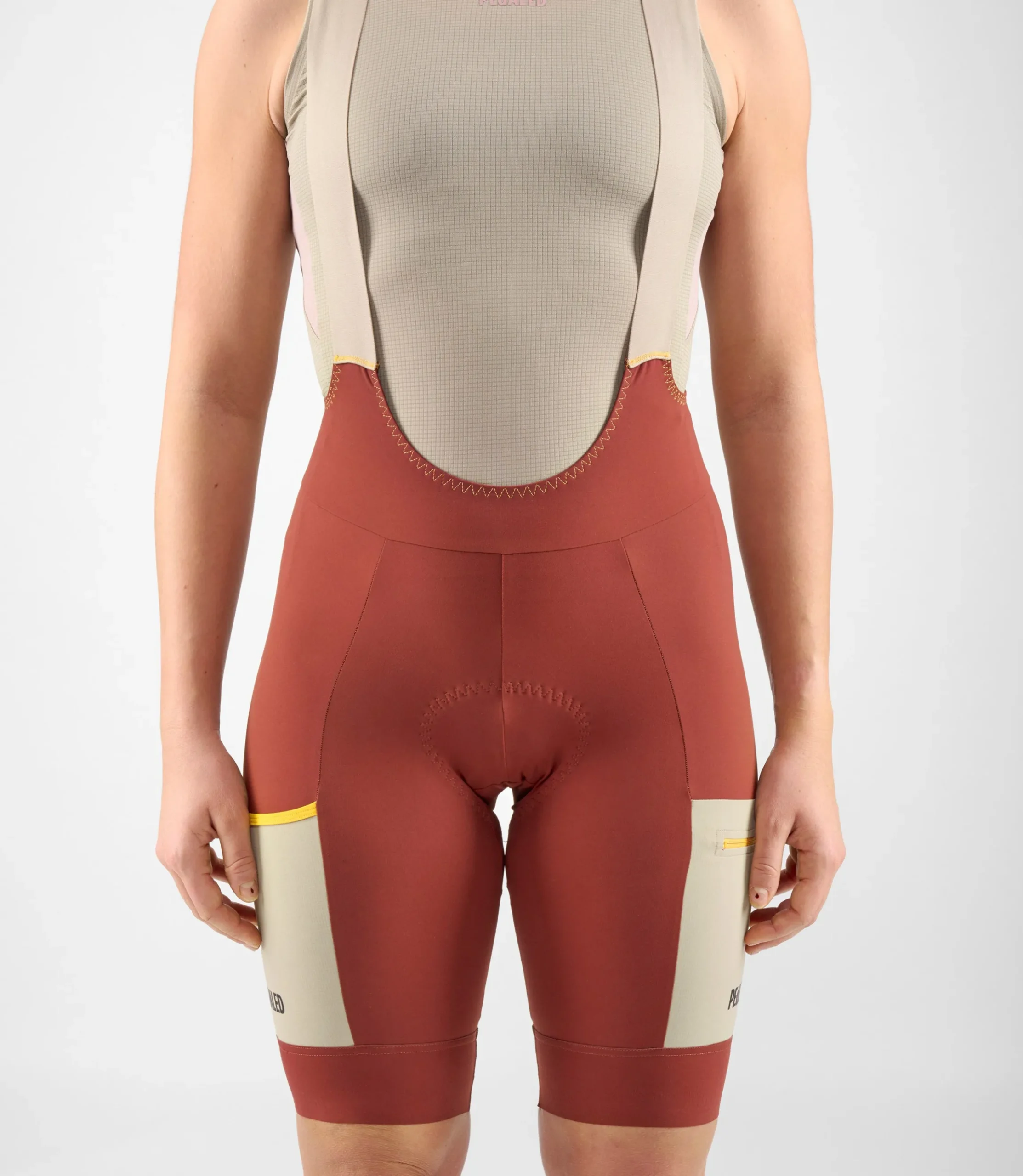 Women's Bib Shorts Dark Red