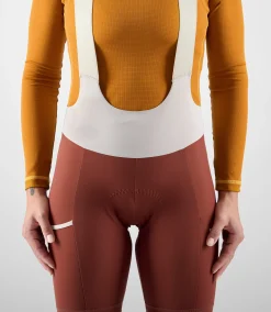 Women's Cargo Bib Tights Dark Red