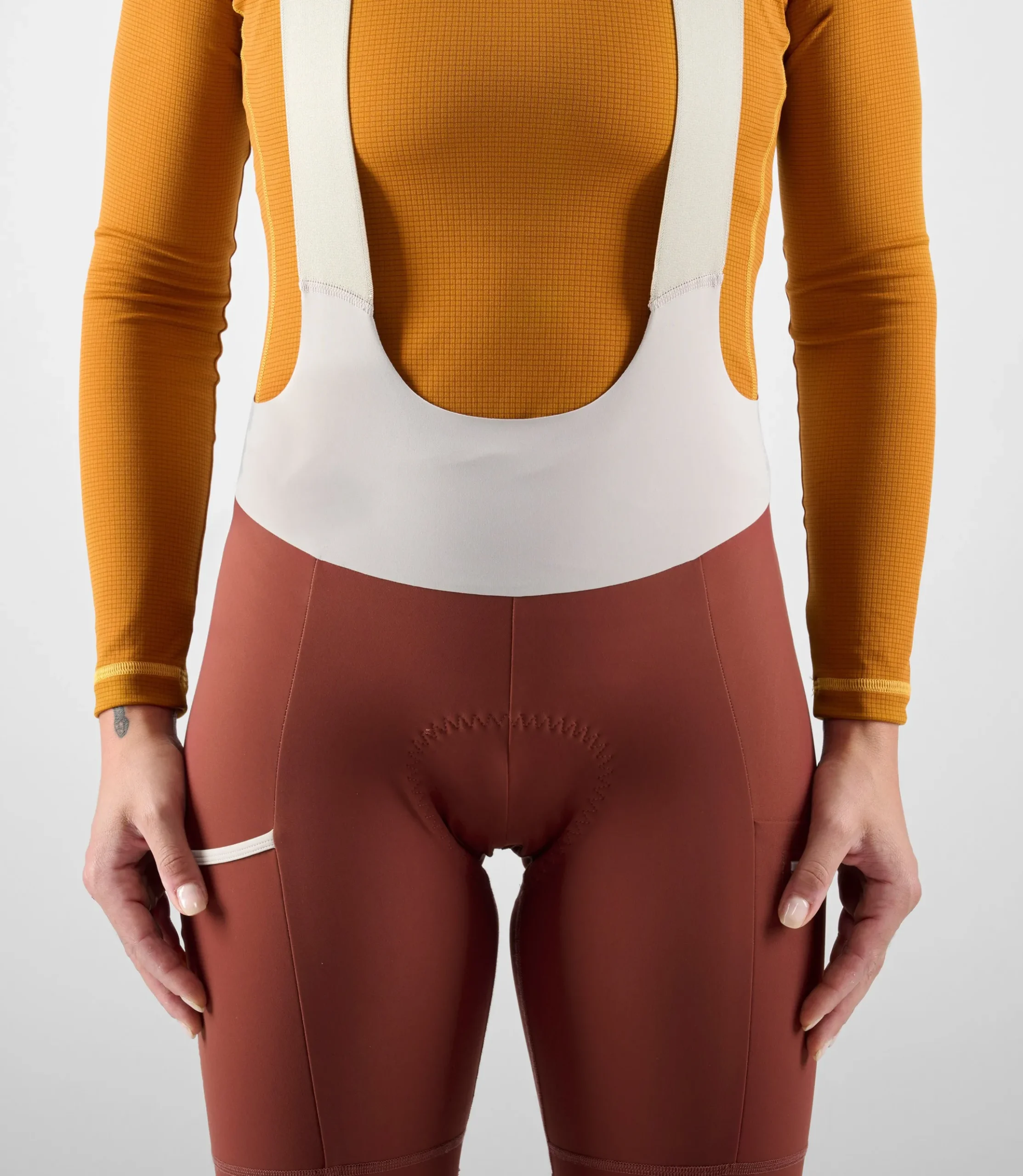 Women's Cargo Bib Tights Dark Red
