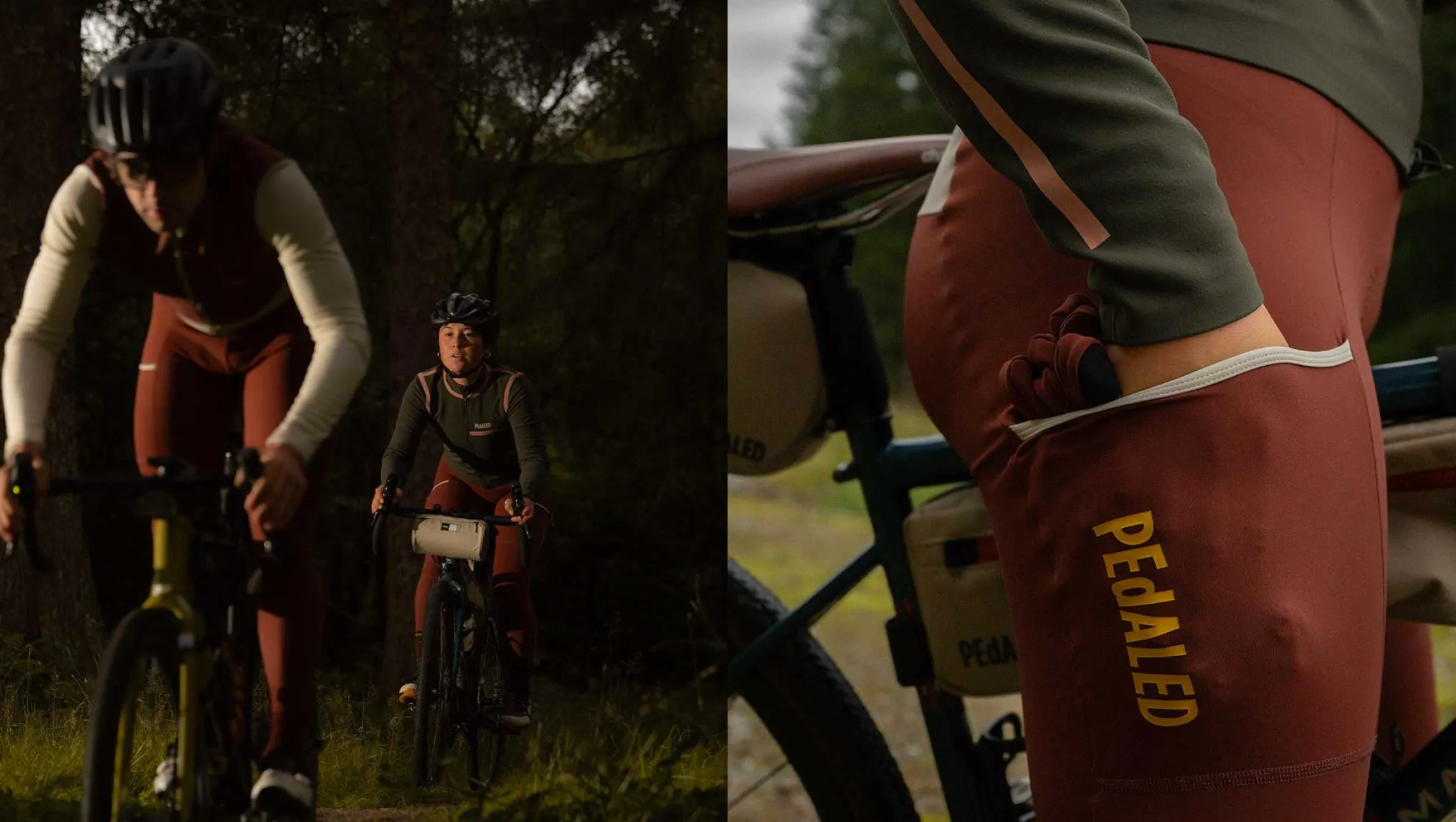 Women's Cargo Bib Tights Dark Red