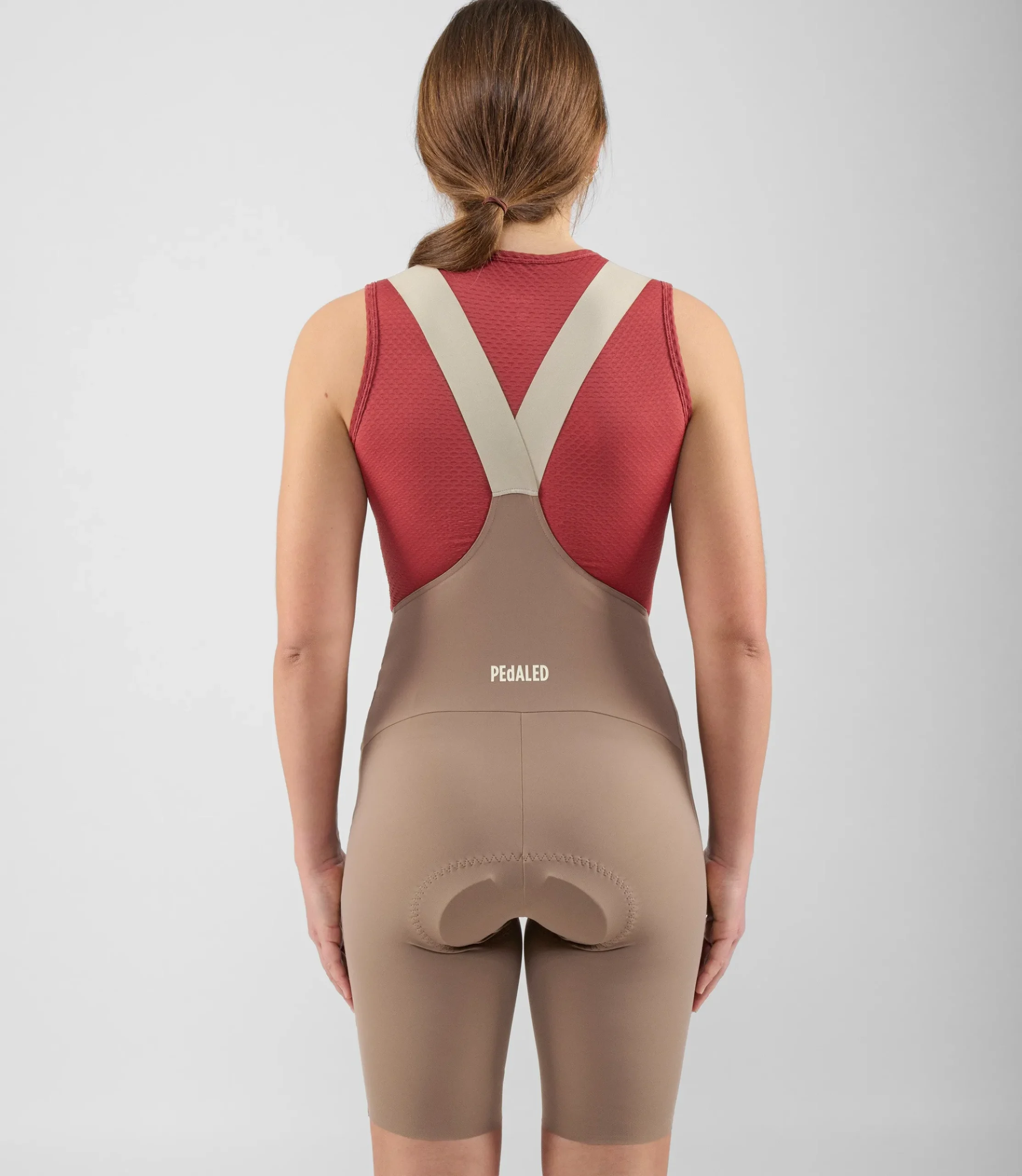 Women's Lightweight Bib Shorts Brown