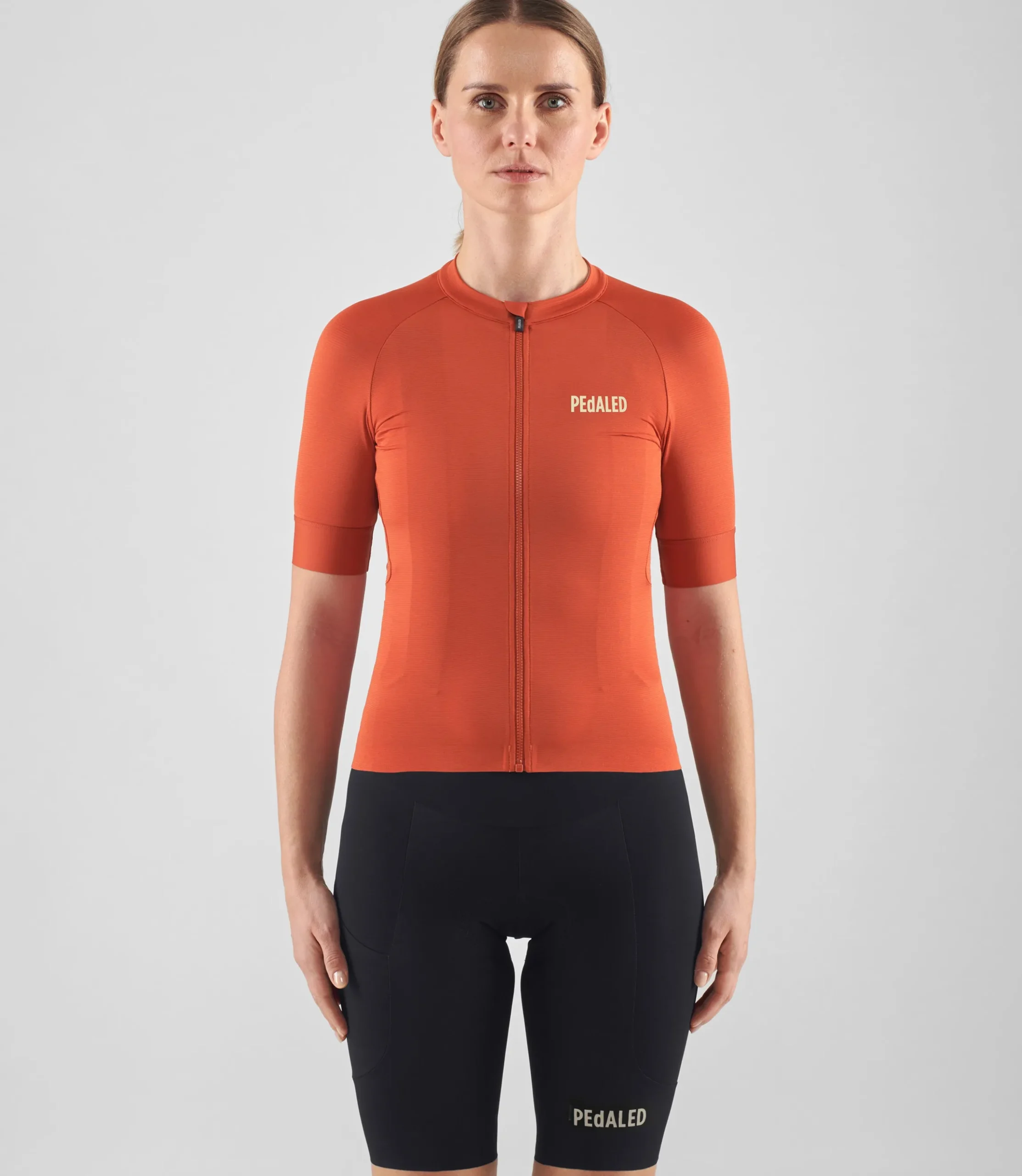 Women's Lightweight Jersey Brick Red
