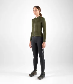 Women's Longsleeve Merino Jersey Green