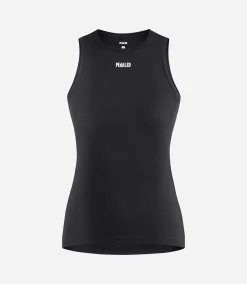 Women's Merino Base Layer Sleeveless Black