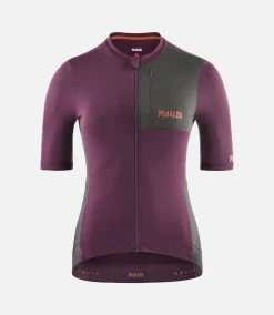 Women's Short Sleeve Cargo Jersey Purple