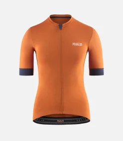 Women's Short Sleeve Jersey Bombay Brown