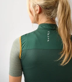 Women's Windproof Vest Dark Green